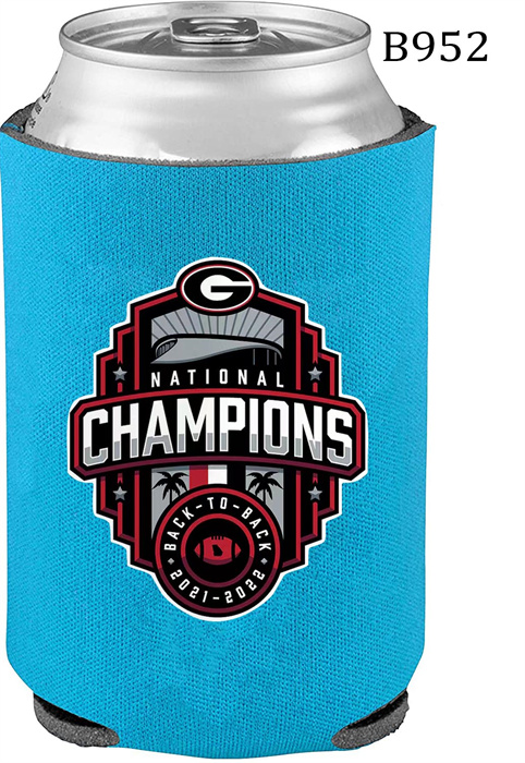 Georgia Bulldogs Blue 2022 National Champions Can Coolers B952